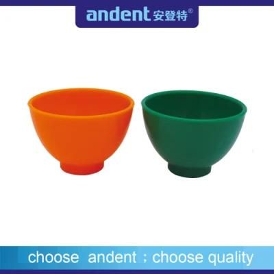 Dental Materials Rubber Plaster Mixing Colored Bowls with CE