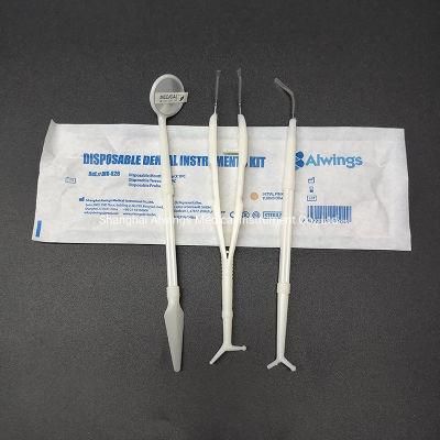 Disposable Dental Instrument Kits with Dental Mounth Mirror/Probe/Tweezer