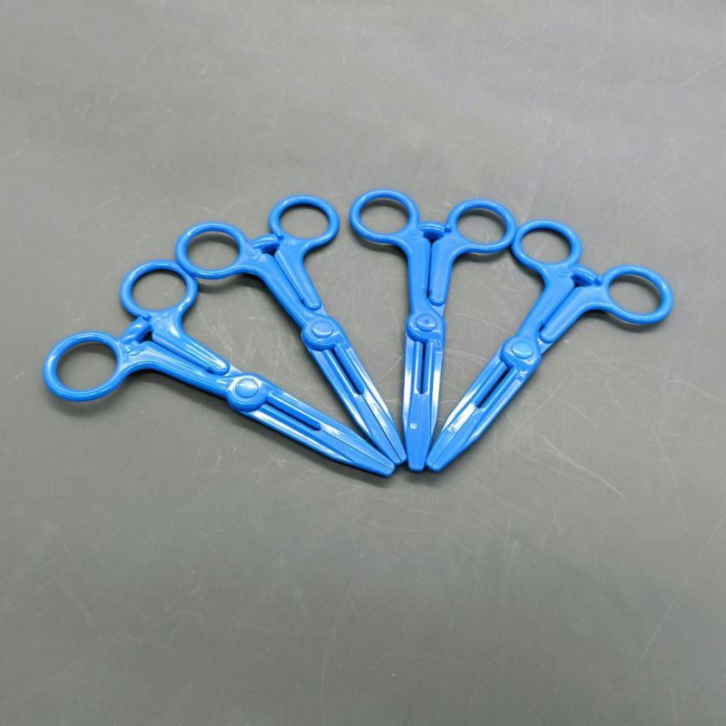 Blue Color Dental Plastic Haemostatic Forceps