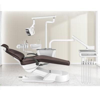 Dental Chair Unit Imported Luxury Microfiber Leather Dental Chair with Imported Self-Developed Philips LED Lamp Operation