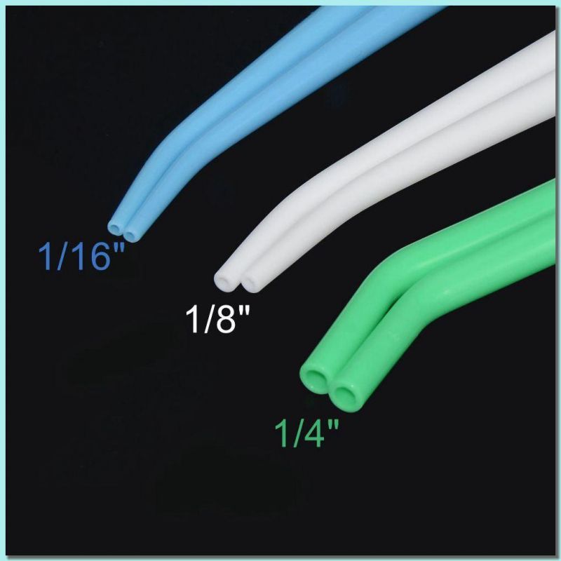 Disposable Colorful Dental Surgical Aspirator Tips Autoclavable 1/4" Hve Suction Tips Oral Evacuator Tips Saliva Ejector