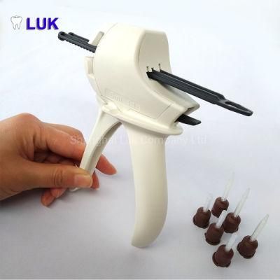 Good Material Dental Impression Dispenser Gun Mixing Gun 5ml 1: 1