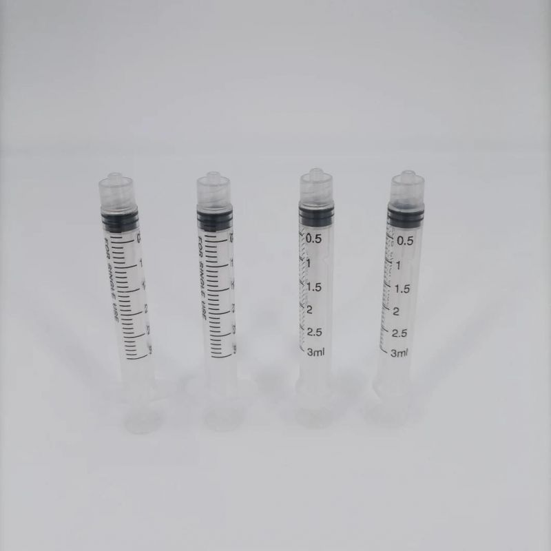 Disposable Medical Straight Tip 3cc Irrigation Syringe for Oral Care