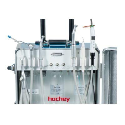Hochey Medical Factory Price Foshan Portable Suction 3-Way Syringe Phantom Head Chair Dental Unit with Light Cure and Scaler
