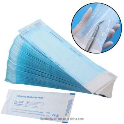 Dental Disposable Self-Sealing 90X260mm Sterilization Pouch for Steam Eto Sterilization Pouches