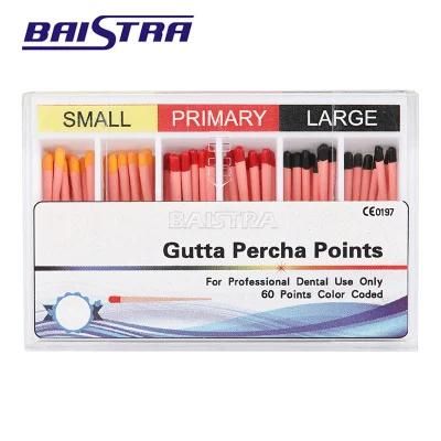 Factory Price Universal Dental Absorbent Gutta Percha Points 60 PCS