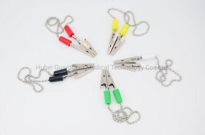 Dental Napkin Clip Patient Towel Clip Dental Bib Clip Chain Full Metal