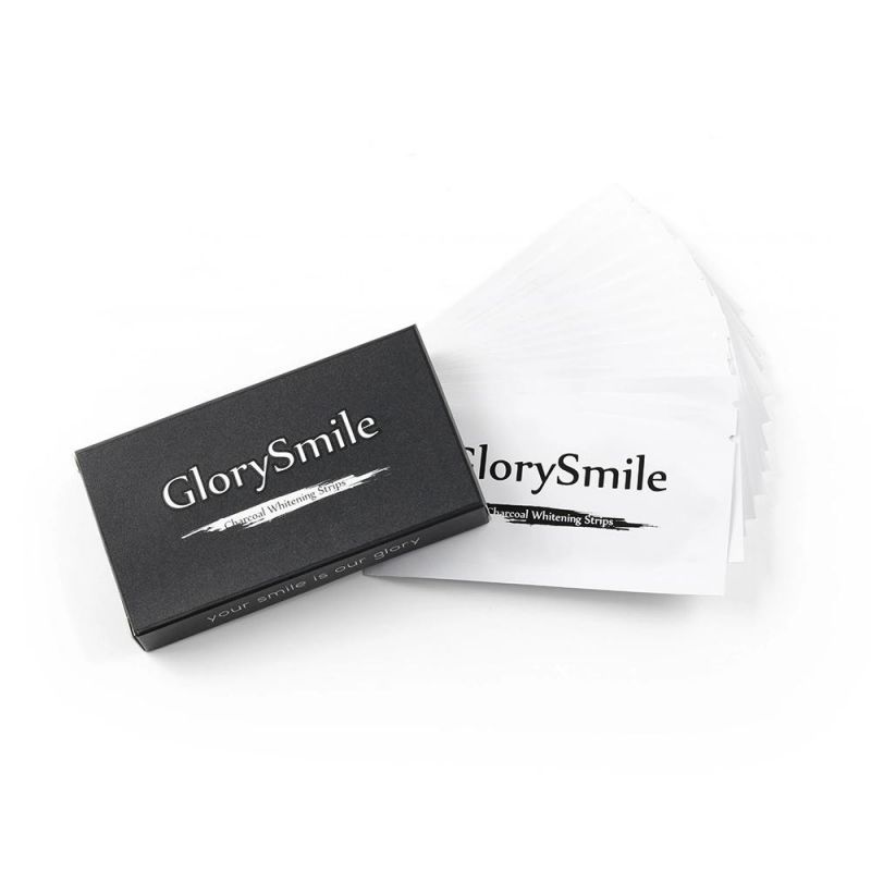 Convenient Carton Black New Charcoal Teeth Whitening Strips