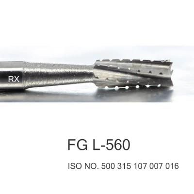 China Dental Supplies Manufacturers Carbide Burs Cutter FG L-560