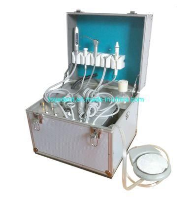 Medical Supplies Dental Equipment Portable Unit with Built-in Air Compressor