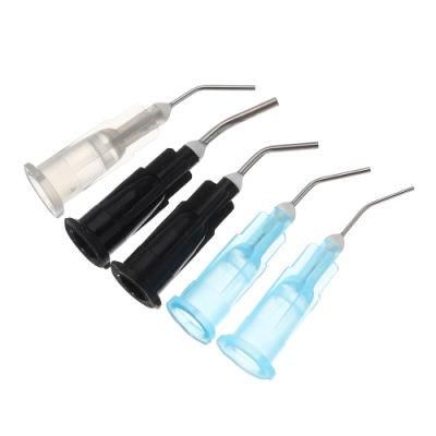 Dental Needle Tip/Dental Disposable Blunt Prebent Needle Tip/Flushing Irrigation Needle Tip
