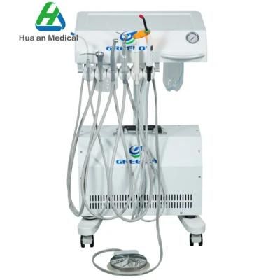 Economic Veterinary Dental Equipment Dental Unit Cart with 3 Ways Syringe