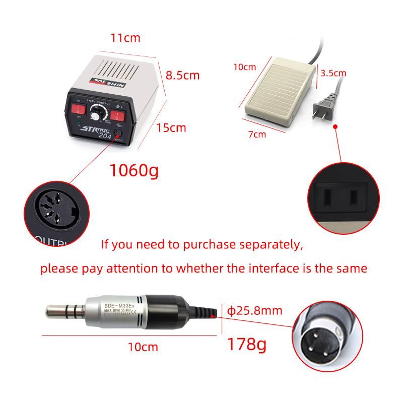 Dental Instruments+Handpiece Machine 35000rpm Micromotor Dentistry Tool for Polishing Engraving Machine Dental Lab Tools