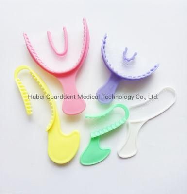 Colourful Dental Consumable Impression Bite Registration Tray Impression Trays with Mesh