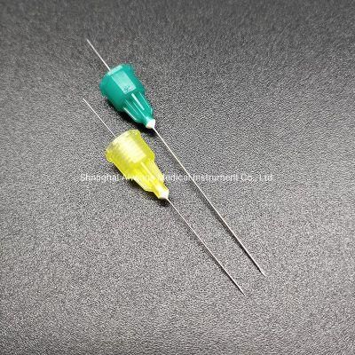 Disposable Dental Needle by Tri-Bevel Cutting