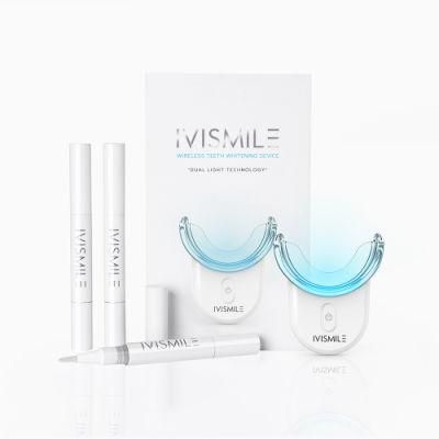 Most Popular OEM Dental Wireless Bleaching 35% Carbamide Peoxide Teeth Whitening Kit with LED Light and Gel Pens