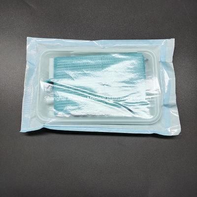 Three PCS Disposable Dental Instrument Kits with Cotton Roll