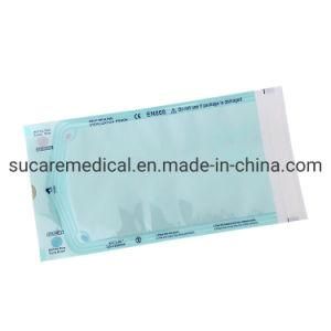Dual Process Indicators Self Sealing Sterilization Paper/Film Pouch