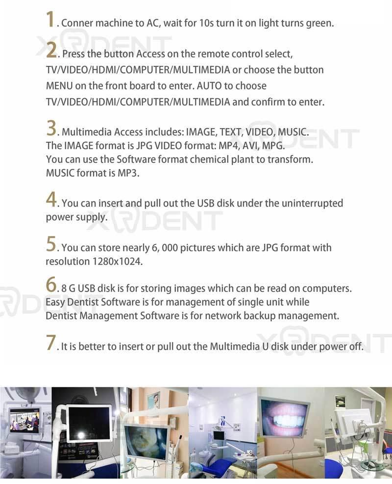 Sony CCD Camera 17 Inch LCD Intraoral Camera Multimedia Monitor Dental Equipment
