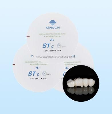 Zircon Block CAD Cam Dental Preshaded Multilayer Disk Zirconia for Dental Laboratory
