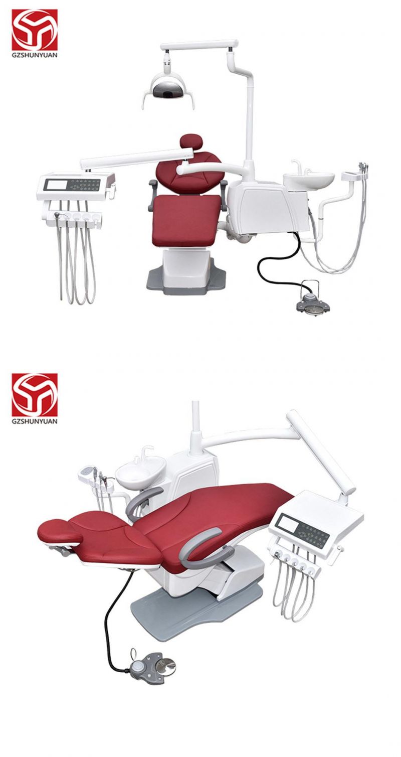 CE Approved Fashion Disinfection Dental Equipment Suntem Dental Chair with Curing Light