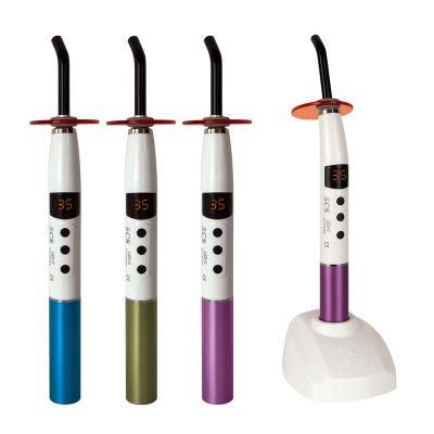 Colorful Wireless LED Dental Curing Light with Caries Detection Function