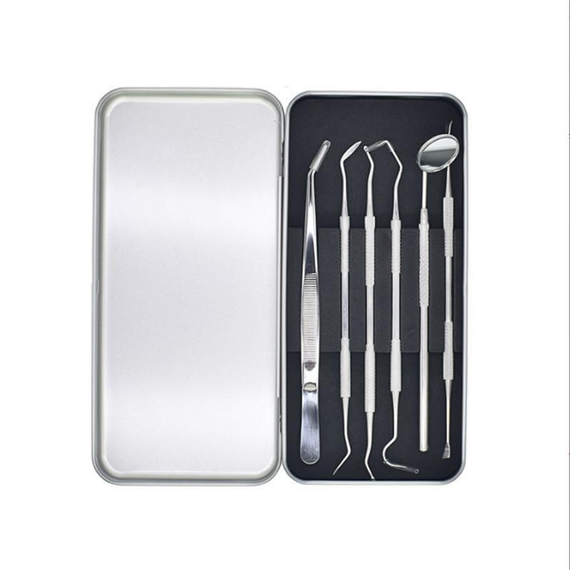 Stainless Steel Dentist Tool Set 6 Piece Dental Mirror