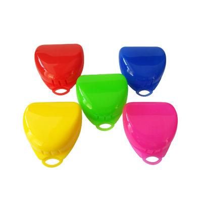 Plastic Boxing Mouth Guard Night Bite Guard Storage Container Box for Sports