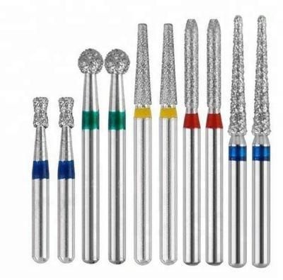 CE Dental Round Diamond Burs for High Speed Motor Handpieces