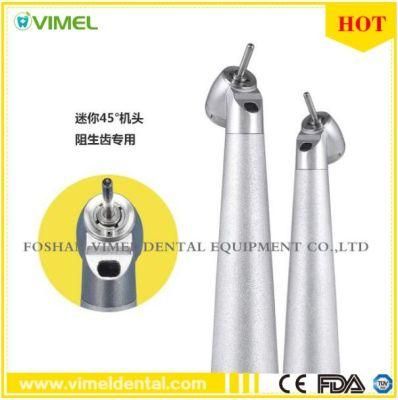 Dental LED Fiber Optic Handpiece 45 Degree High Speed Turbine