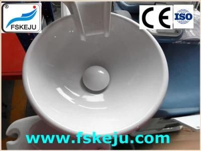 Round Ceramic Dental Spittoon / White Color Dental Spittoon
