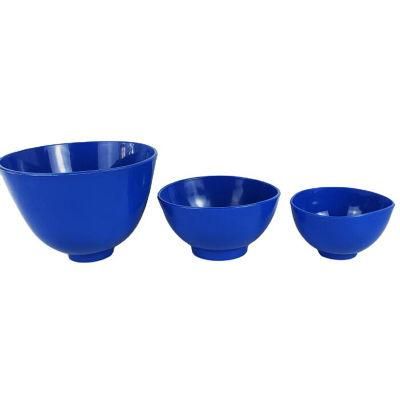 Plastic/Silicone Material Three Size Dental Mixing Bowl