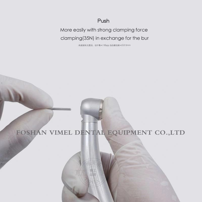 Dental NSK Style Optical Fiber Anti-Retraction Handpiece Push