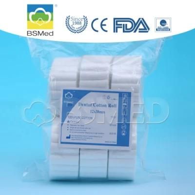 Absorbent Medical Equipments Supply Disposable Products Dental Cotton Roll