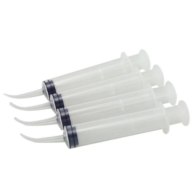 Dental Utility Syringe Curved Tip Dental Impression Injectors Irrigation Syringe