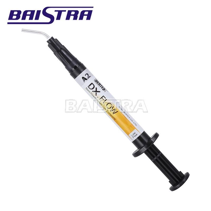 Dentex Filling Material Low Flow Dental Flowable Light Cure Composite