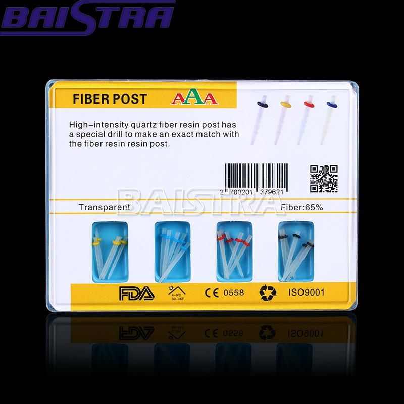 1.2-1.8mm Dental AAA Fiber Post & Core Fiber Resin Post Dental Materials