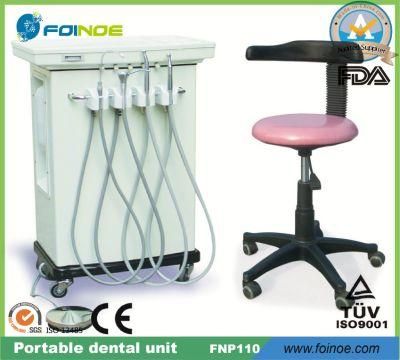 Fnp110 CE Approved Portable Dental Unit with Air Compressor