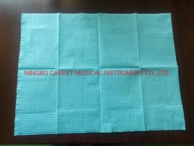 33*45cm Disposable Dental Paper Bib 3 Ply