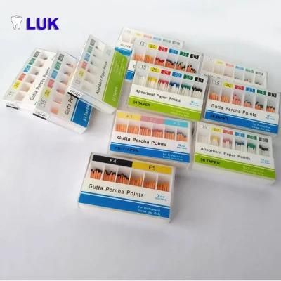 Manufacture All Kinds of 2% 4% 6% Dental Gutta Percha Points for Root Canal