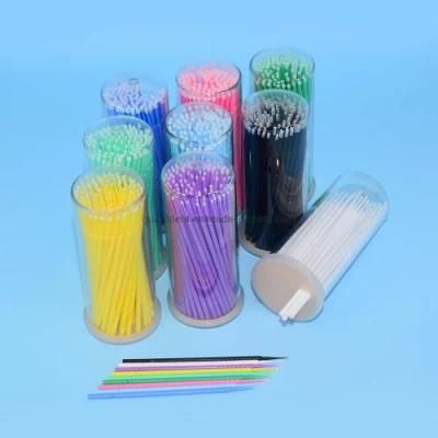 Factory Price for Colorful Disposable Dental Consumable Microbrush Eyelash Extension Applicator Micro Brush