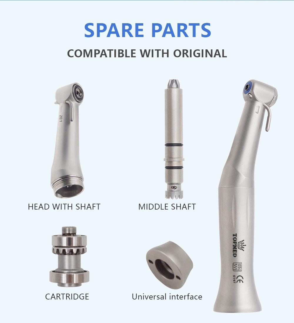 Durable 20: 1 Implant Contra Angle Dental High Speed Handpiece Without LED