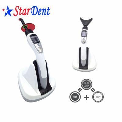 Dental LED Curing Light Dual Functions Device: Whitening and Curing
