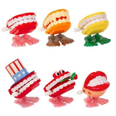 Cartoon Plastic Jumping Dental Wind-up Tooth Toy Gift