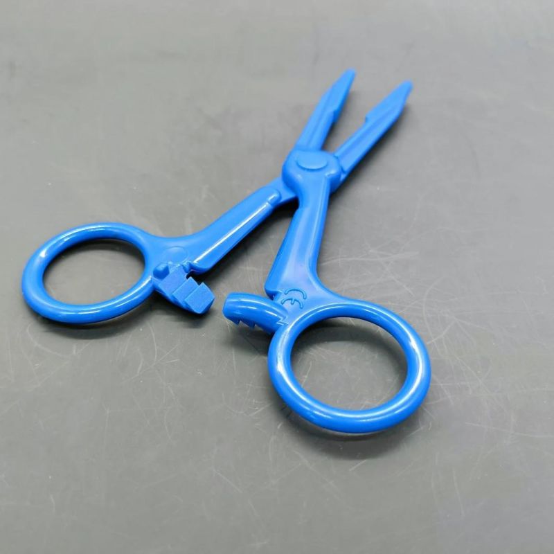 Plastic Blue Color Dental Haemostatic Forceps