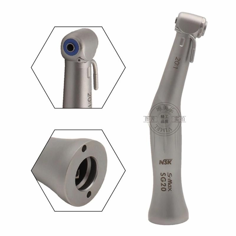 Dental Implant 20: 1 Contra Angle Handpiece Dental Low Speed Handpiece Dental Air Turbine S Max Sg20