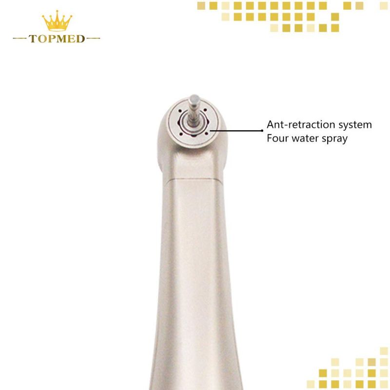 Dental Equipment Medical Instrument 1: 5 Increasing Contra Angle Push Button Fiber Optic Low Speed Handpiece