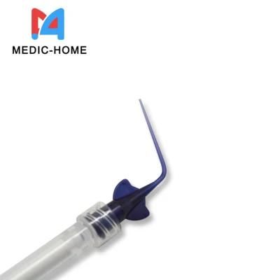 Dental Disposable Elbow Needle Tips 200PCS/Bag Blue White Transparent