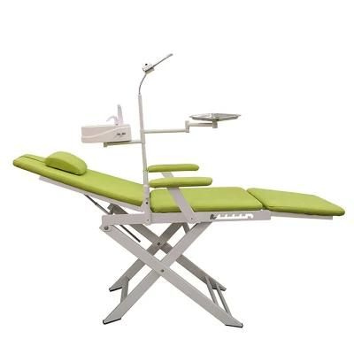 Portable Dental Unit Foldable Chair with Air Compressor Turbine Unit