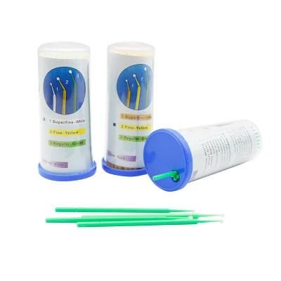 Nylon Wool Sticks Oral Dental Cleaning Hastatic Agent Micro Applicator